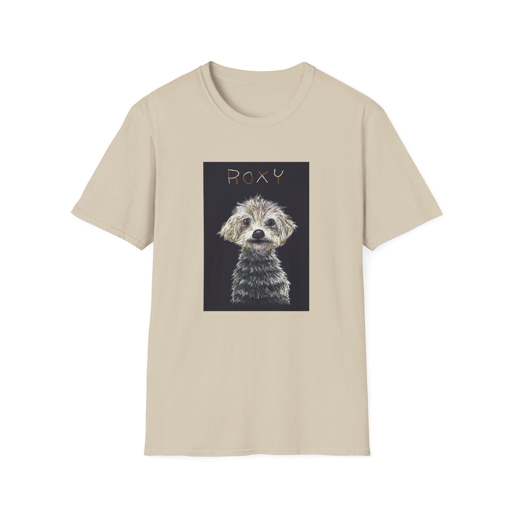 Roxy memorial dog portrait T-Shirt