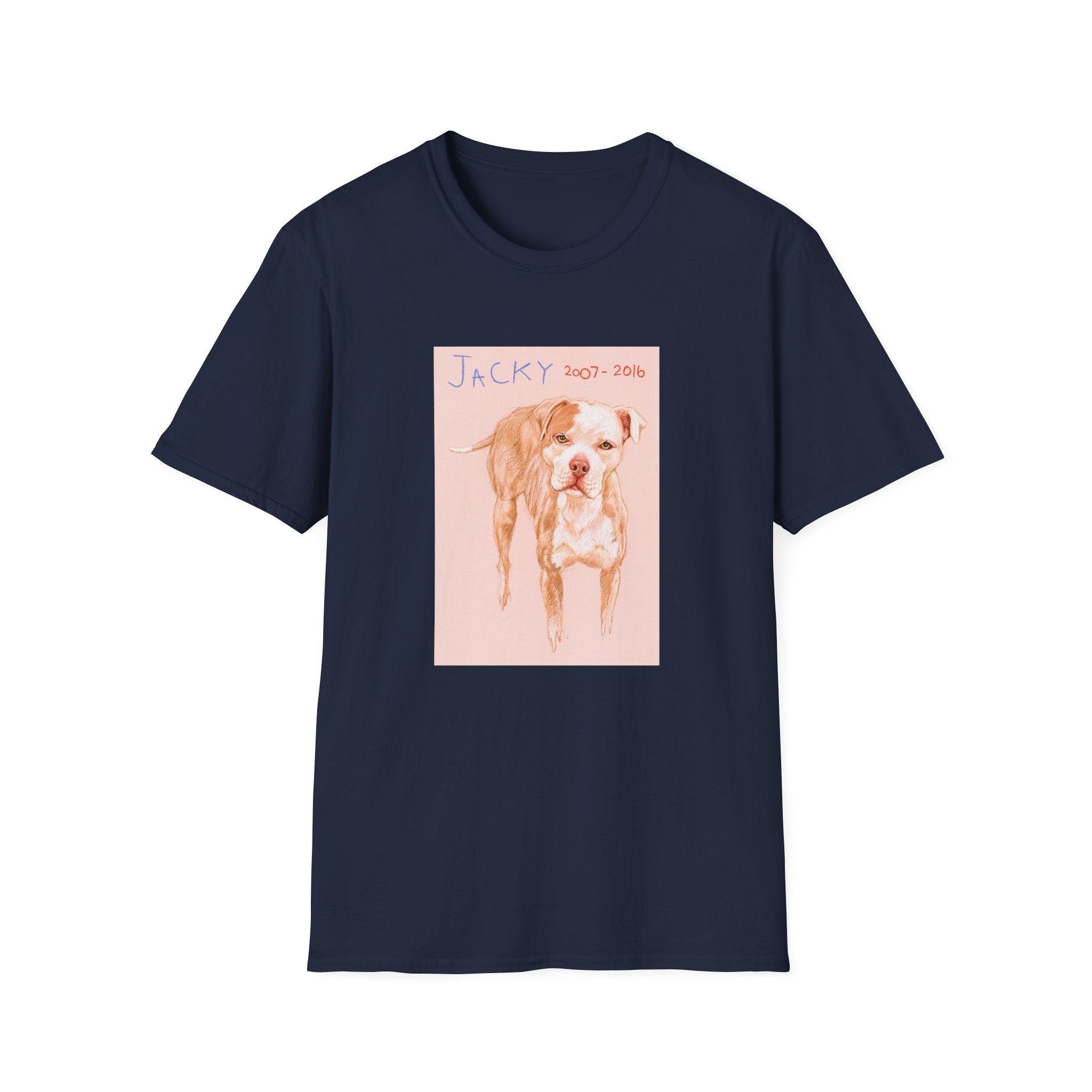 Jacky memorial dog portrait T-Shirt