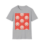 Multi-Peaches memorial dog portrait T-Shirt