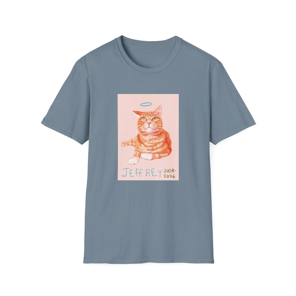 Jeffrey memorial cat portrait T-Shirt
