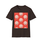 Multi-Peaches memorial dog portrait T-Shirt