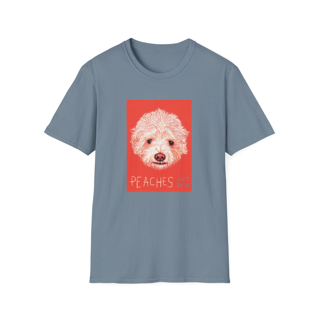 Peaches memorial dog portrait T-Shirt