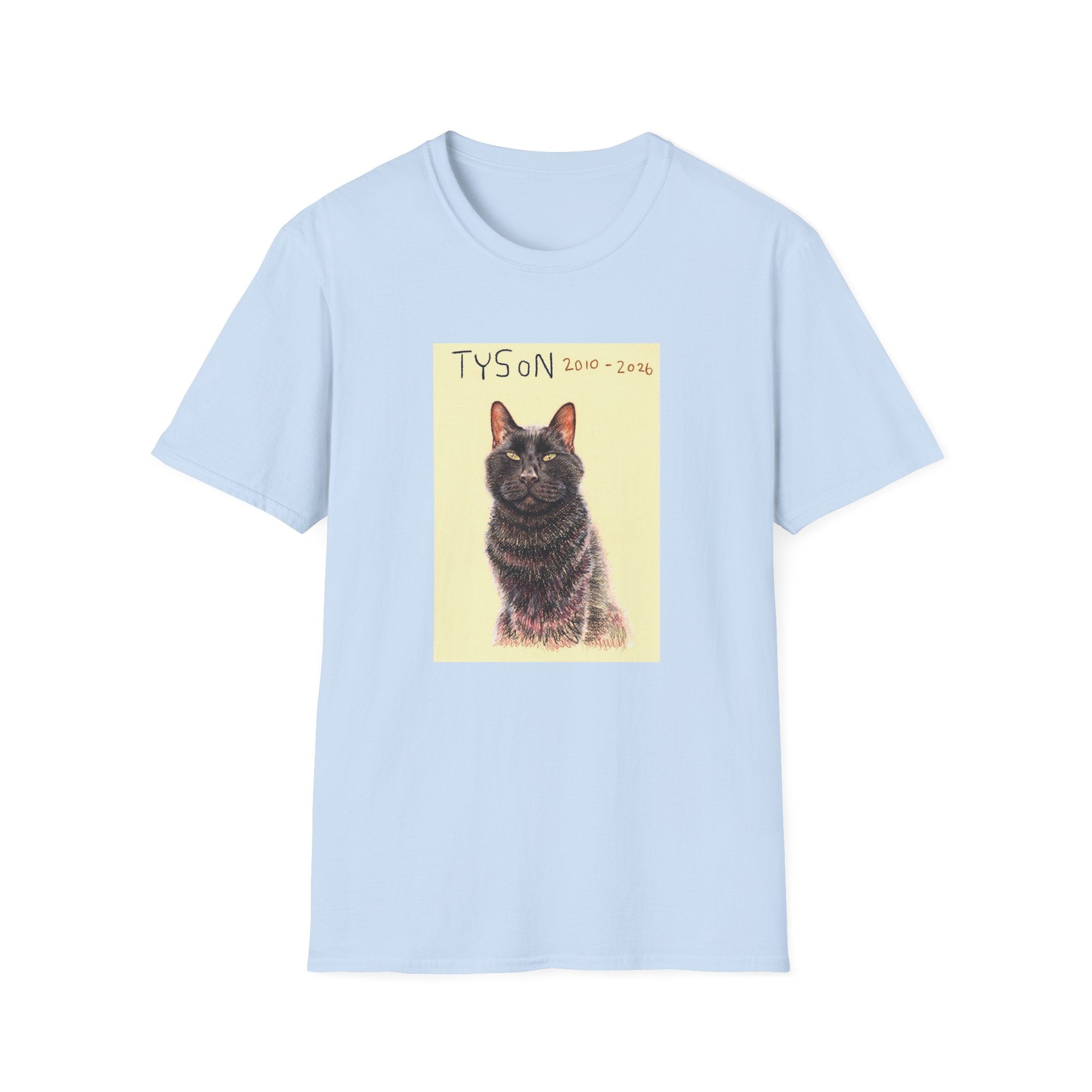 Tyson memorial cat portrait T-Shirt