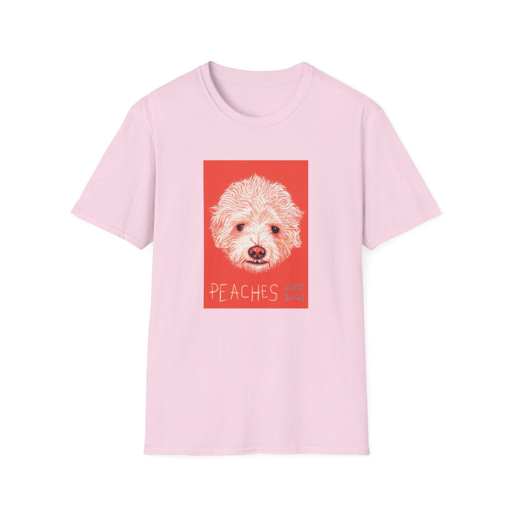 Peaches memorial dog portrait T-Shirt