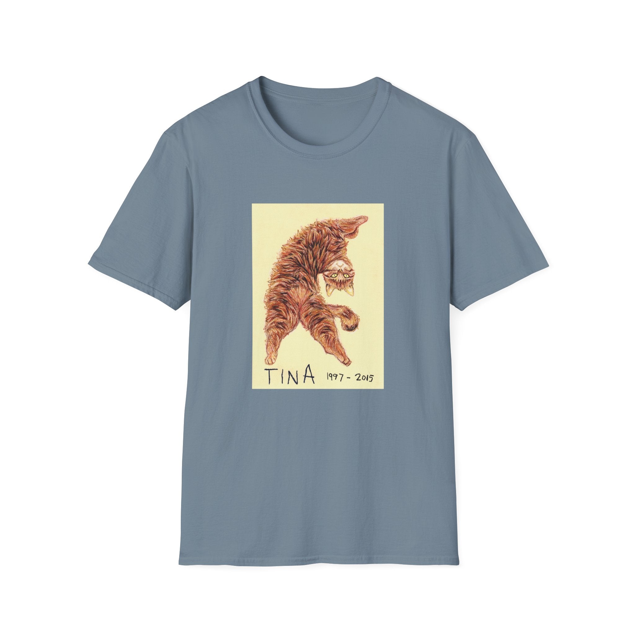 Tina memorial cat portrait T-Shirt