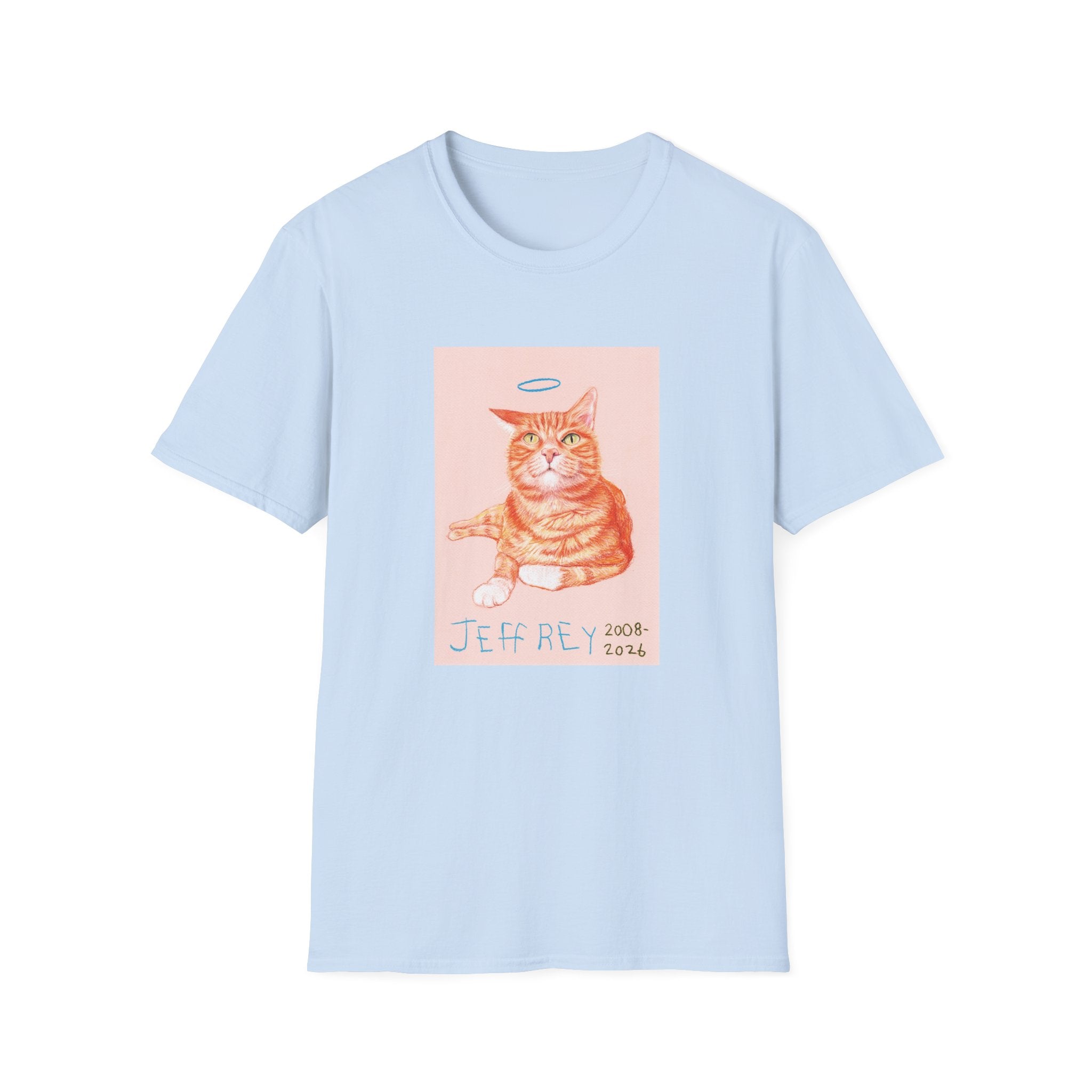 Jeffrey memorial cat portrait T-Shirt