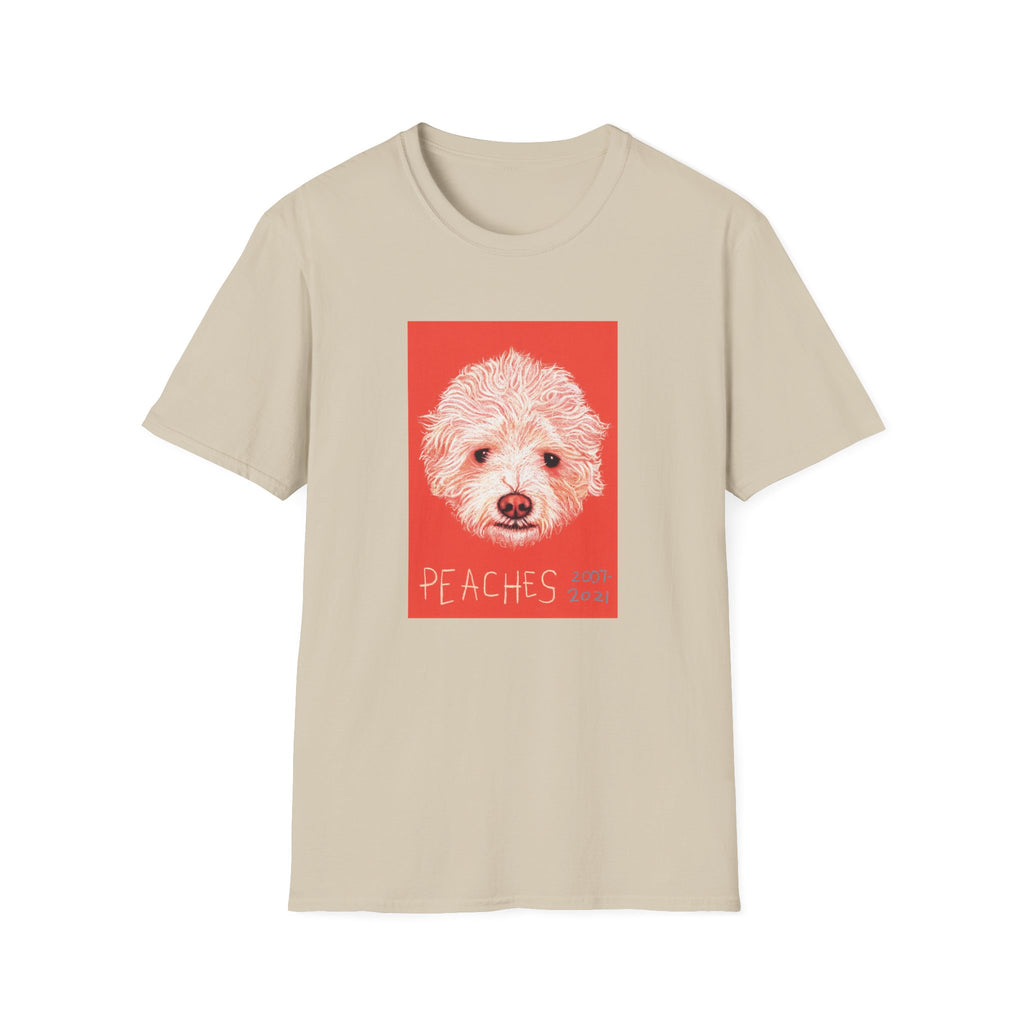 Peaches memorial dog portrait T-Shirt