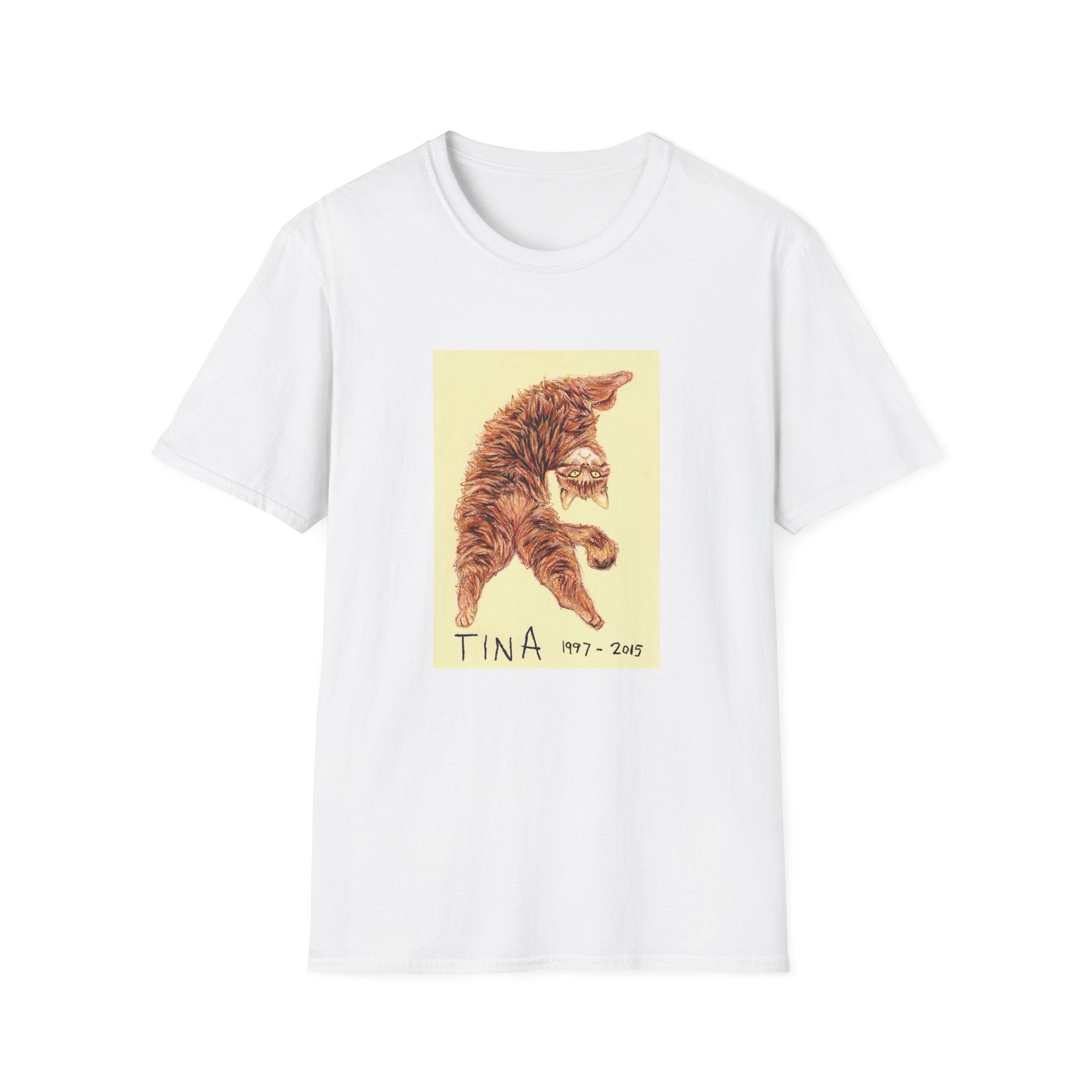 Tina memorial cat portrait T-Shirt