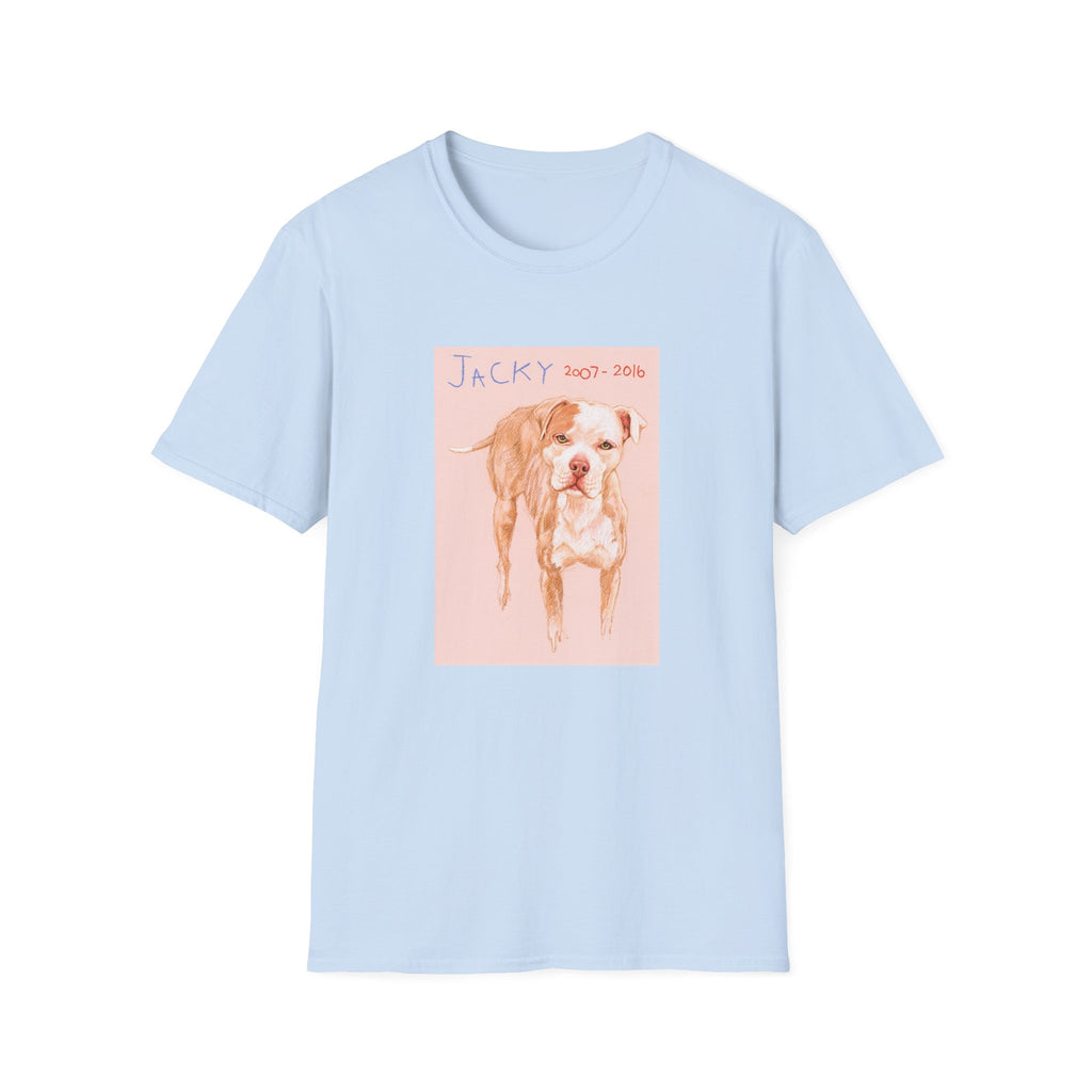 Jacky memorial dog portrait T-Shirt