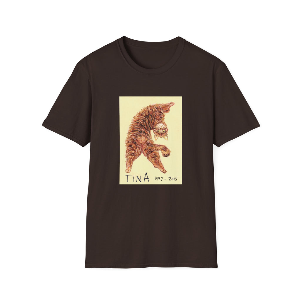Tina memorial cat portrait T-Shirt