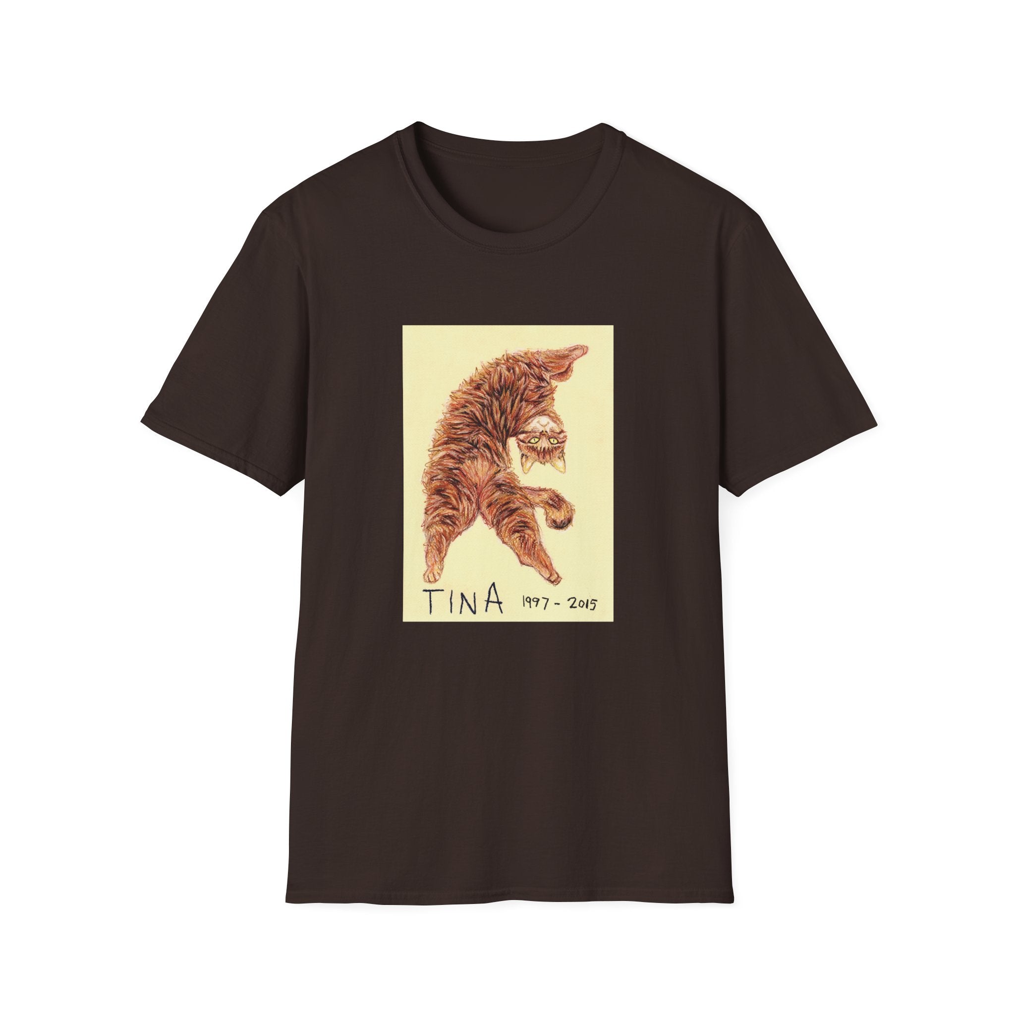 Tina memorial cat portrait T-Shirt