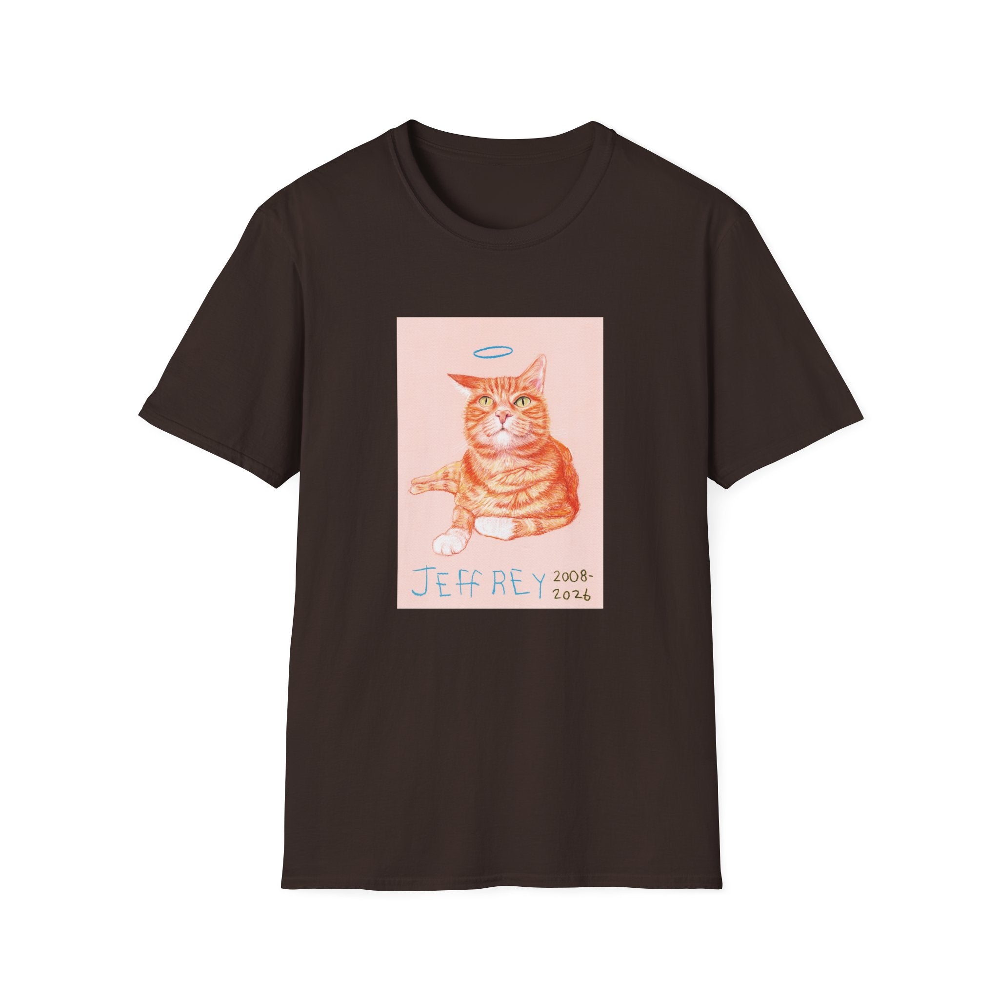 Jeffrey memorial cat portrait T-Shirt