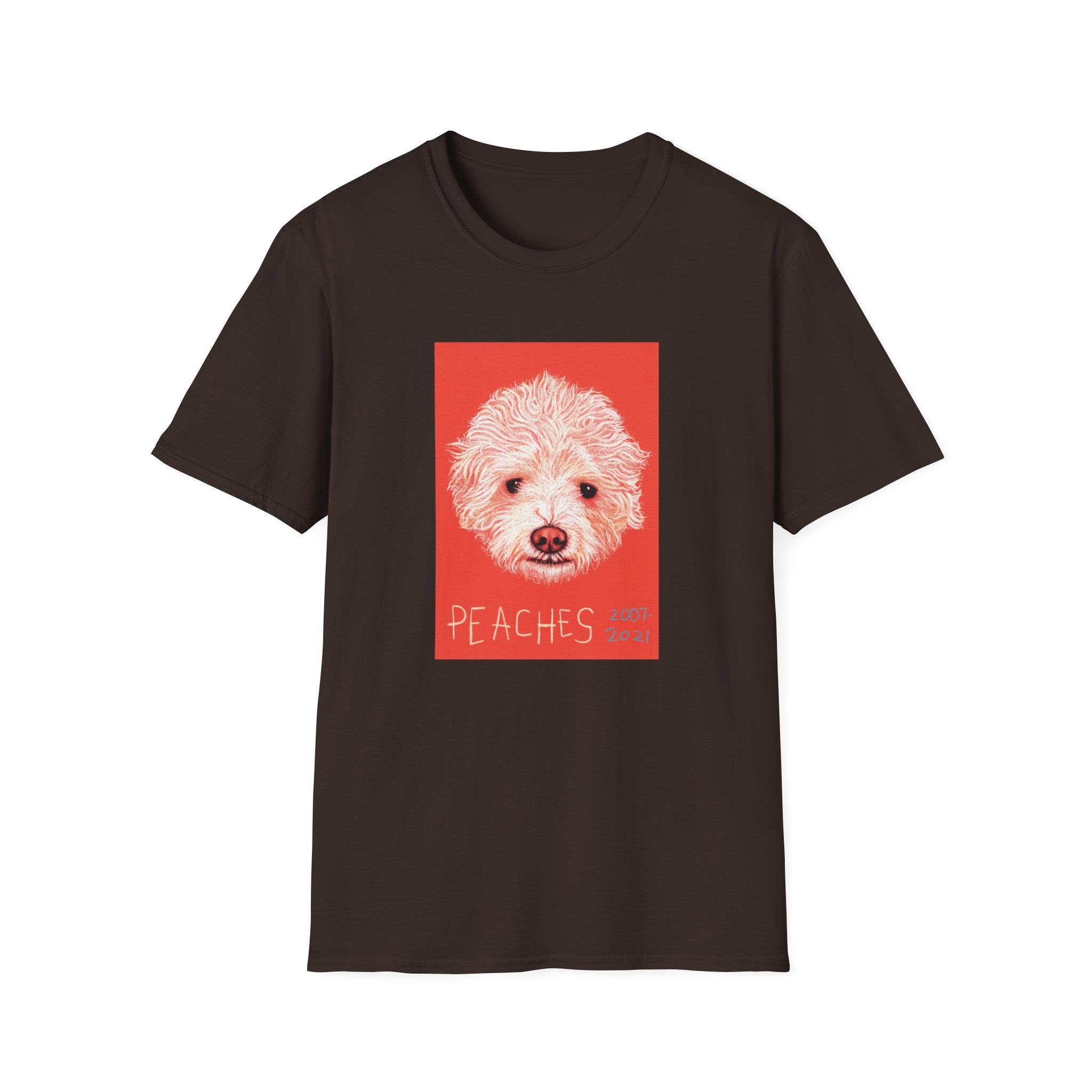 Peaches memorial dog portrait T-Shirt