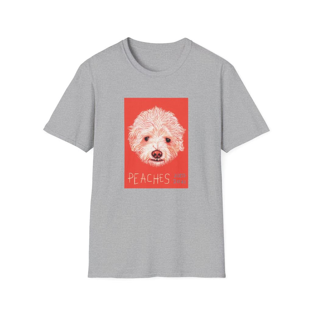 Peaches memorial dog portrait T-Shirt