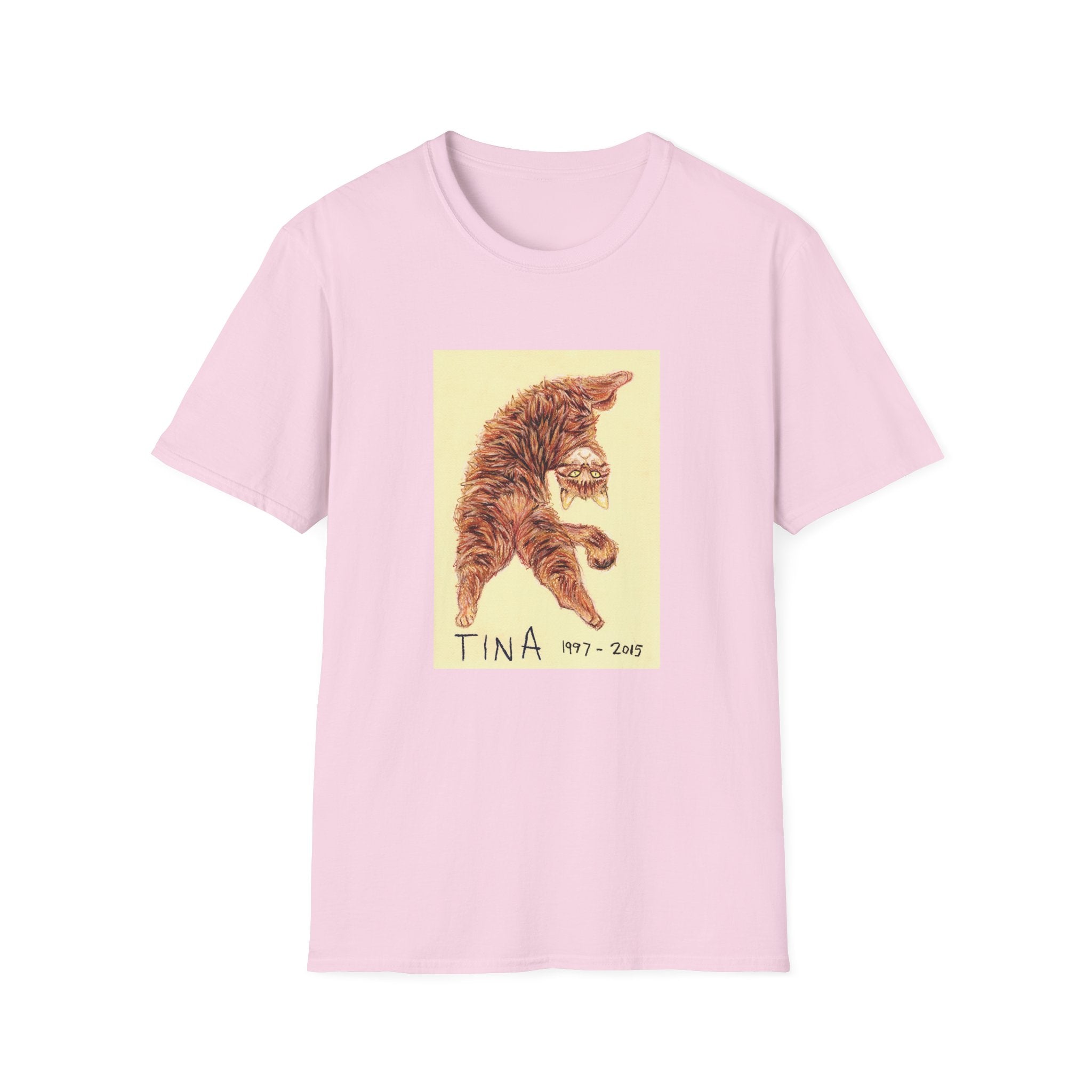 Tina memorial cat portrait T-Shirt