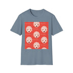 Multi-Peaches memorial dog portrait T-Shirt