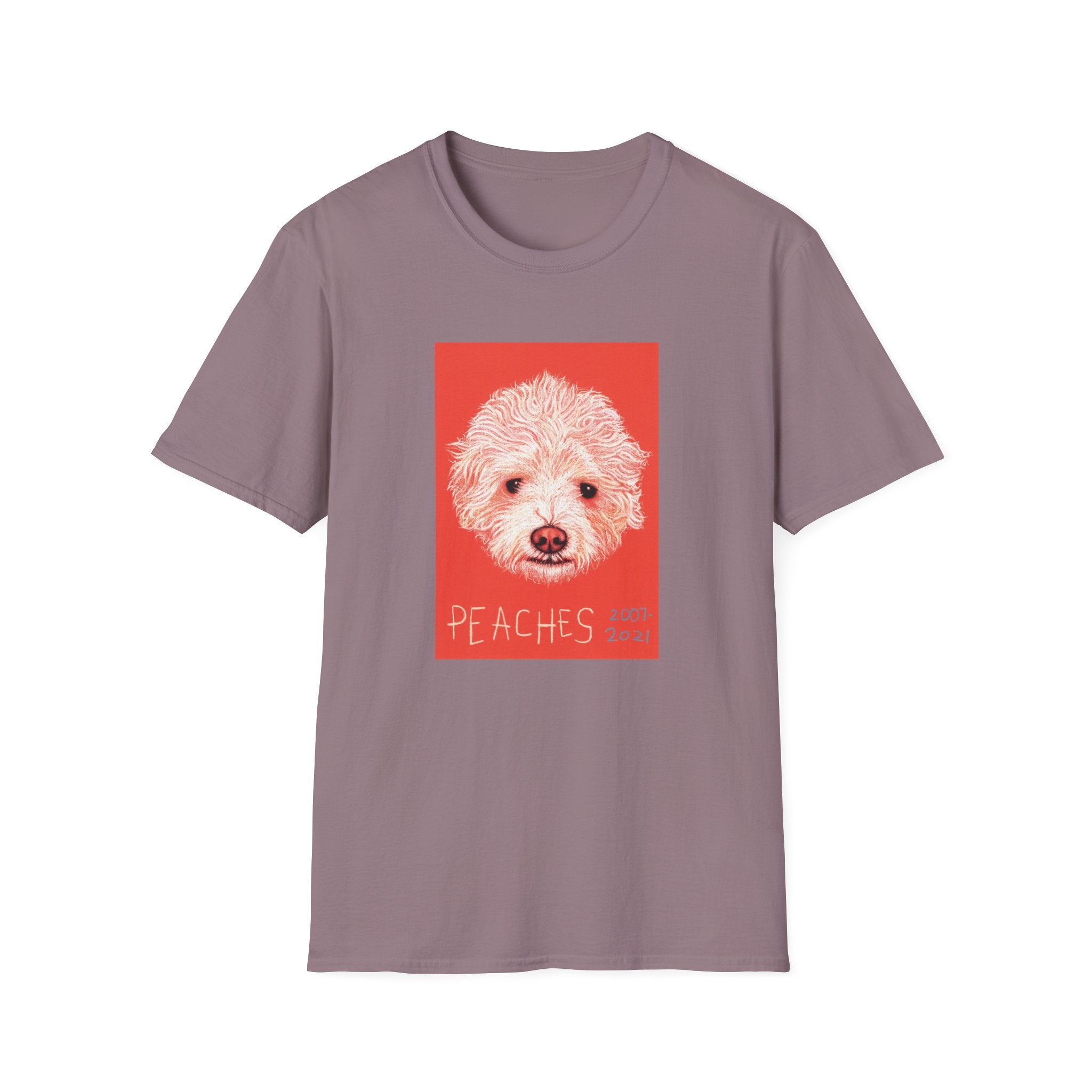 Peaches memorial dog portrait T-Shirt