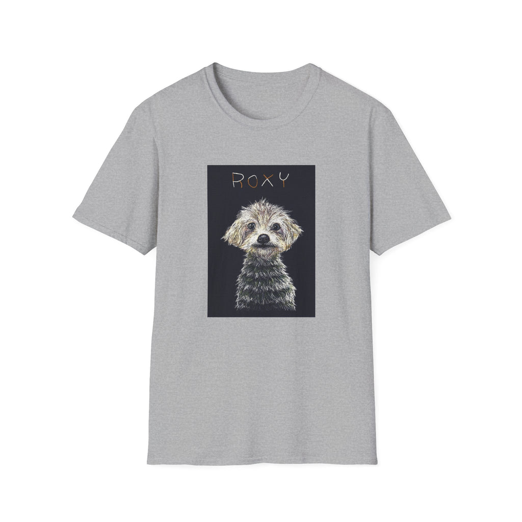 Roxy memorial dog portrait T-Shirt