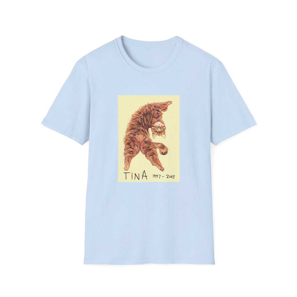 Tina memorial cat portrait T-Shirt