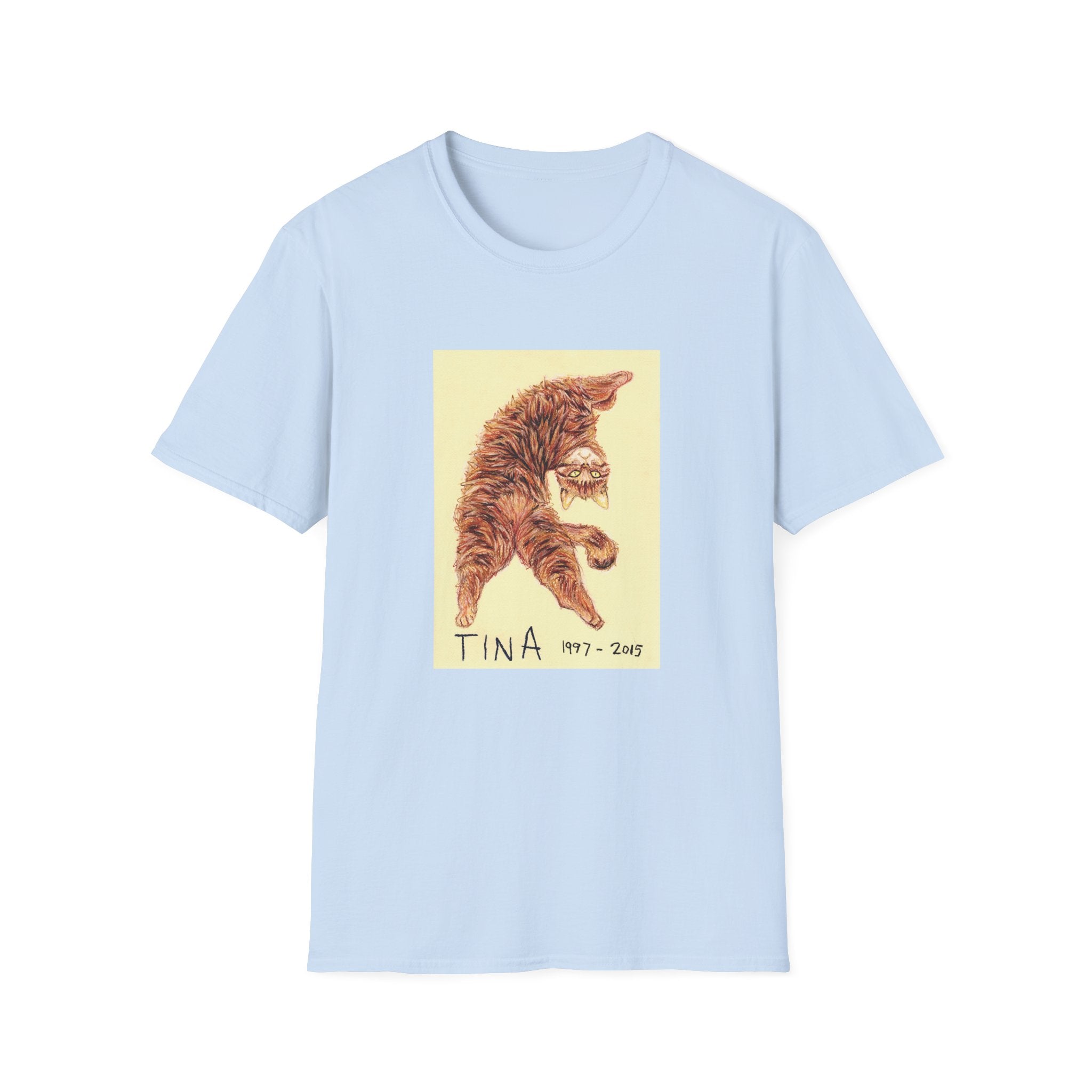 Tina memorial cat portrait T-Shirt