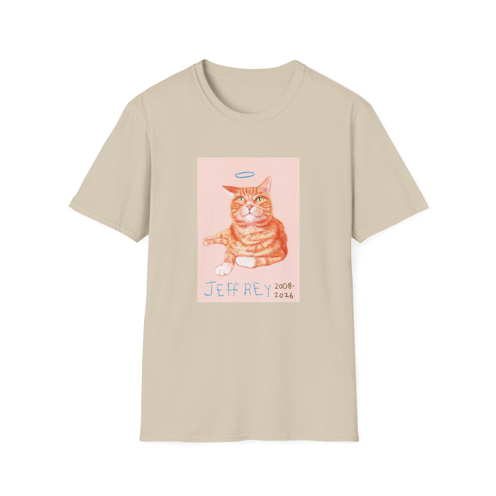 Jeffrey memorial cat portrait T-Shirt
