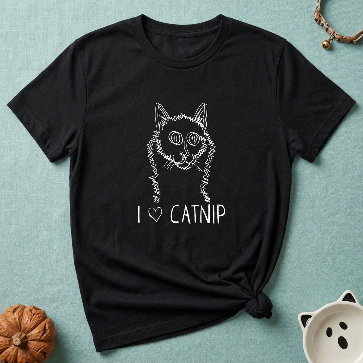 I Love Catnip Spooky T-Shirt