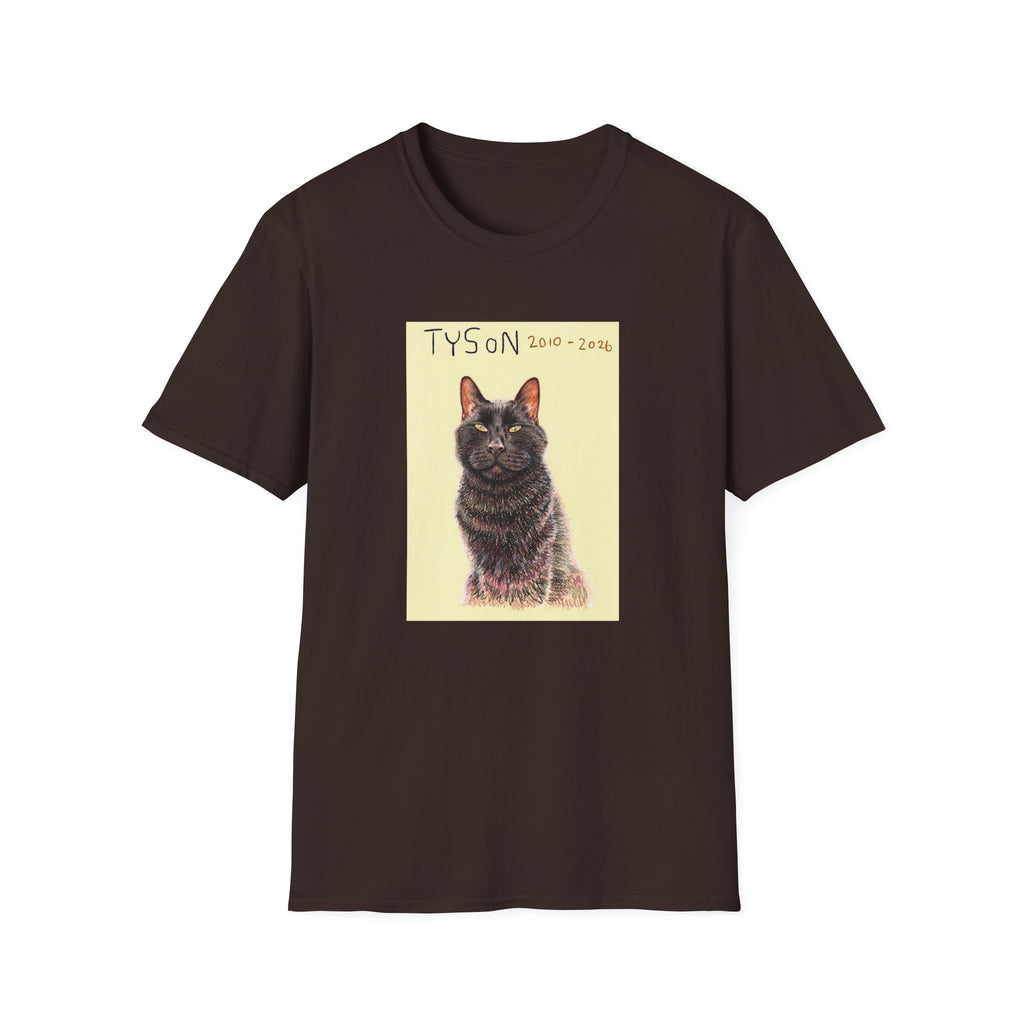 Tyson memorial cat portrait T-Shirt