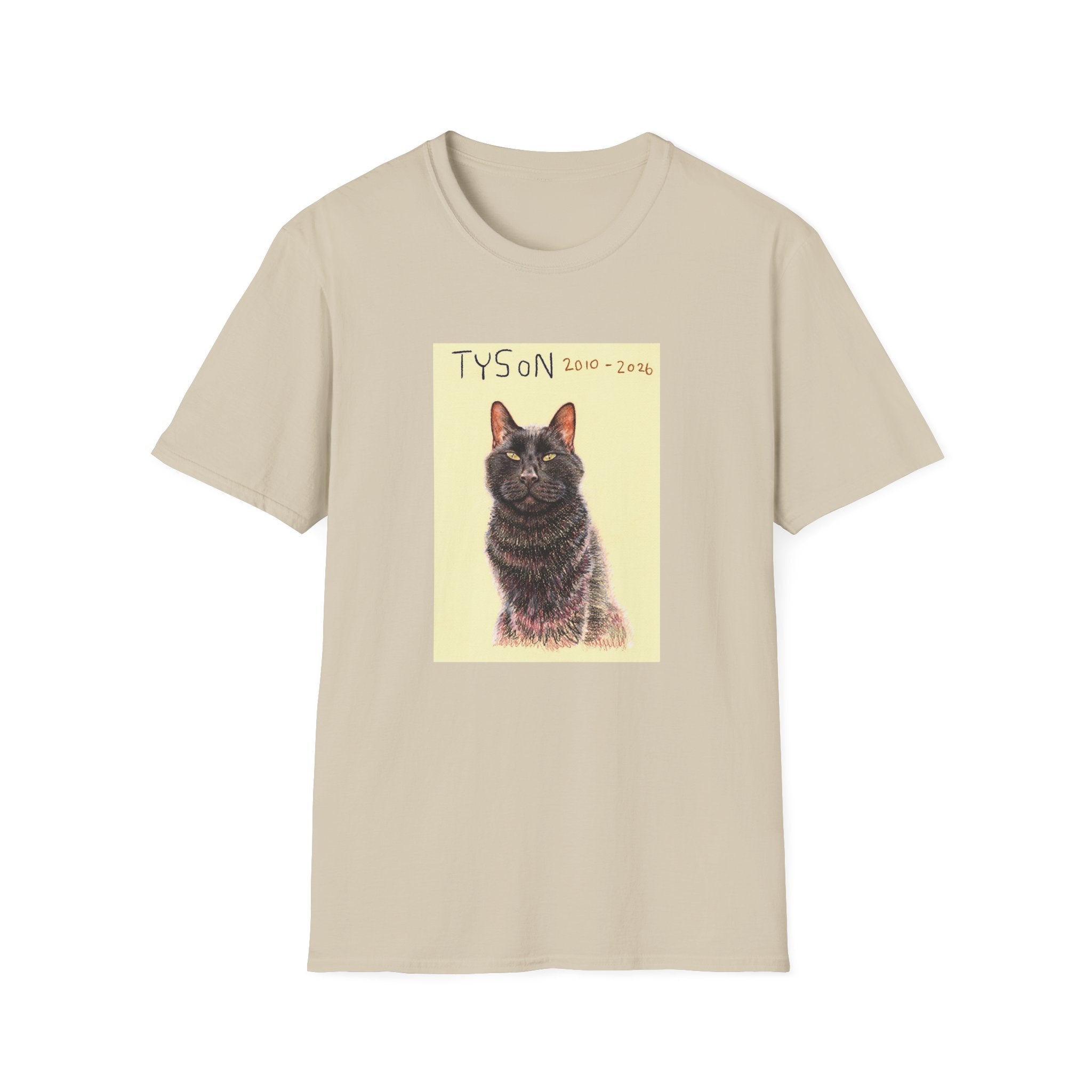 Tyson memorial cat portrait T-Shirt
