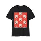 Multi-Peaches memorial dog portrait T-Shirt