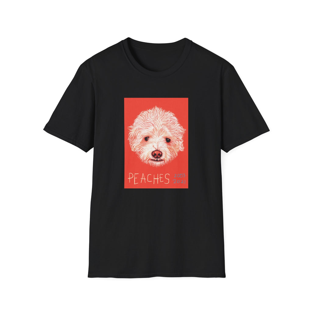 Peaches memorial dog portrait T-Shirt