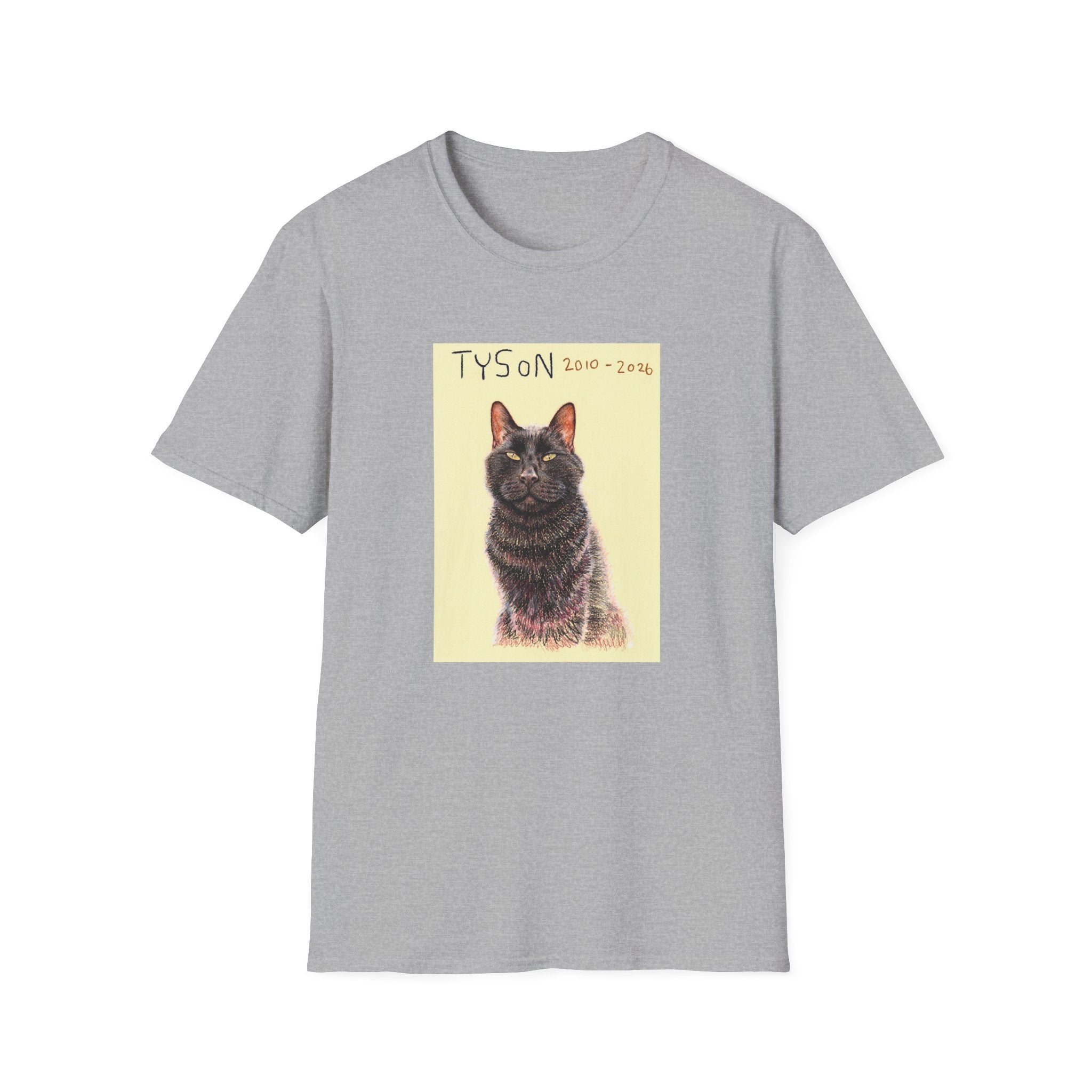 Tyson memorial cat portrait T-Shirt