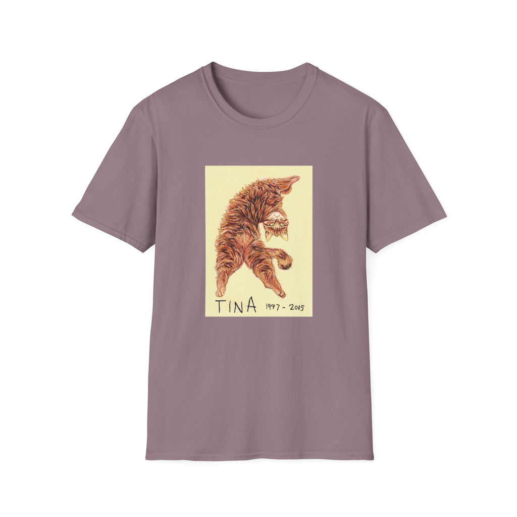 Tina memorial cat portrait T-Shirt