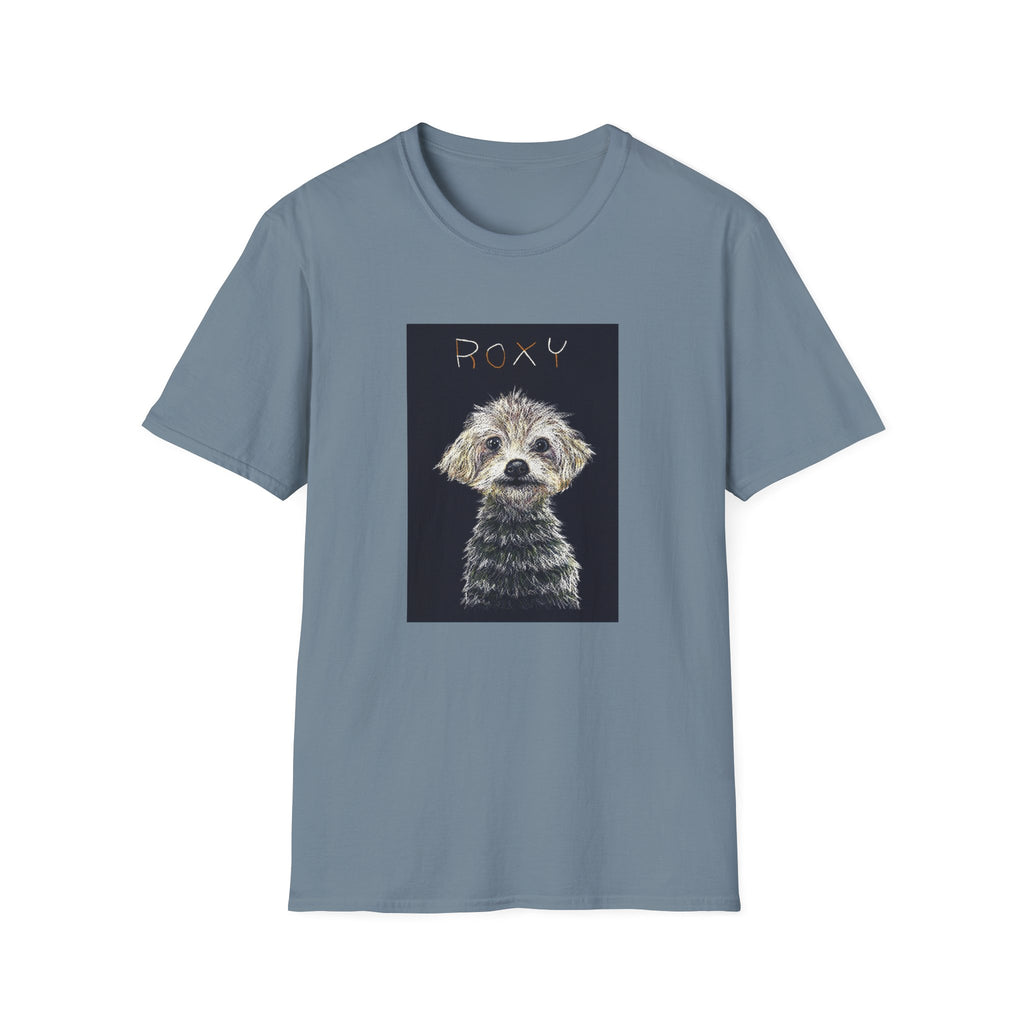 Roxy memorial dog portrait T-Shirt