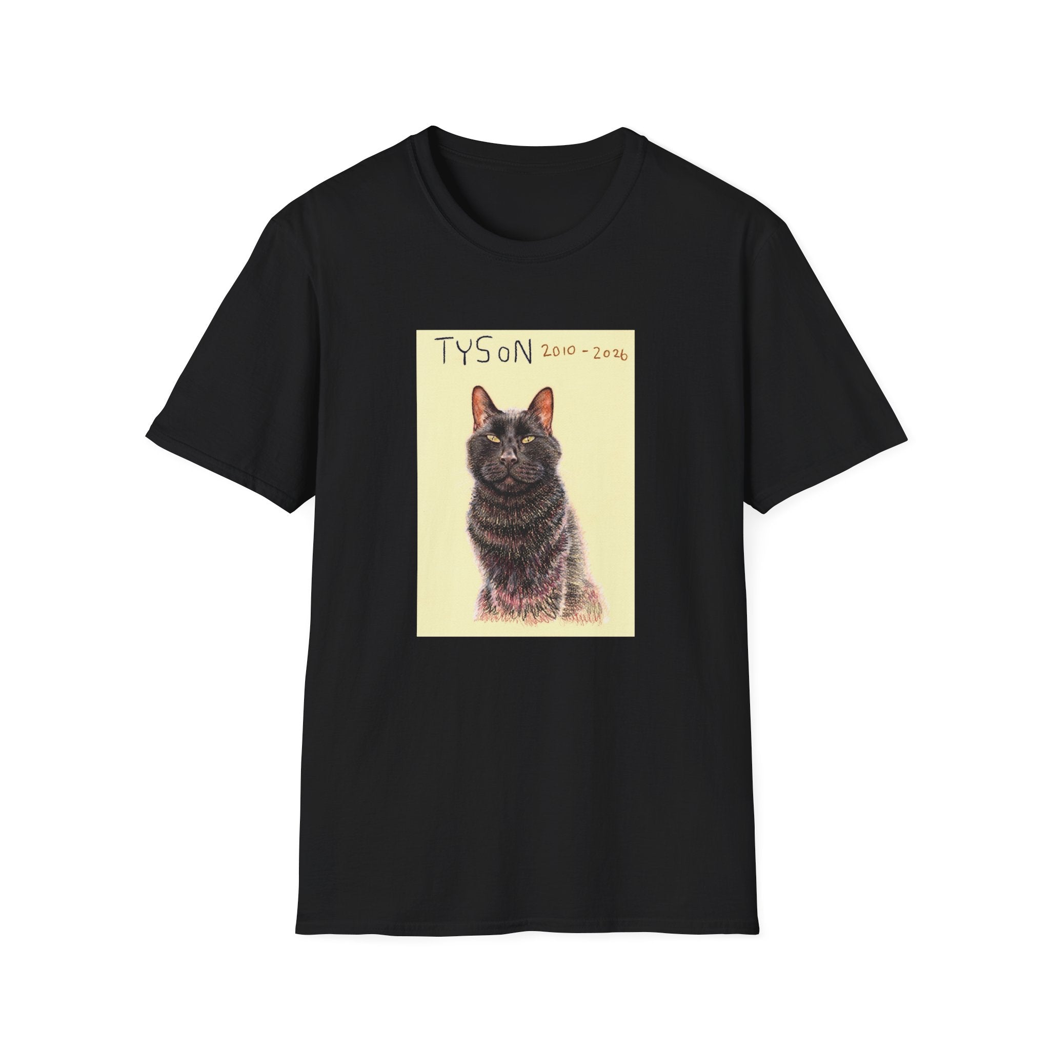 Tyson memorial cat portrait T-Shirt