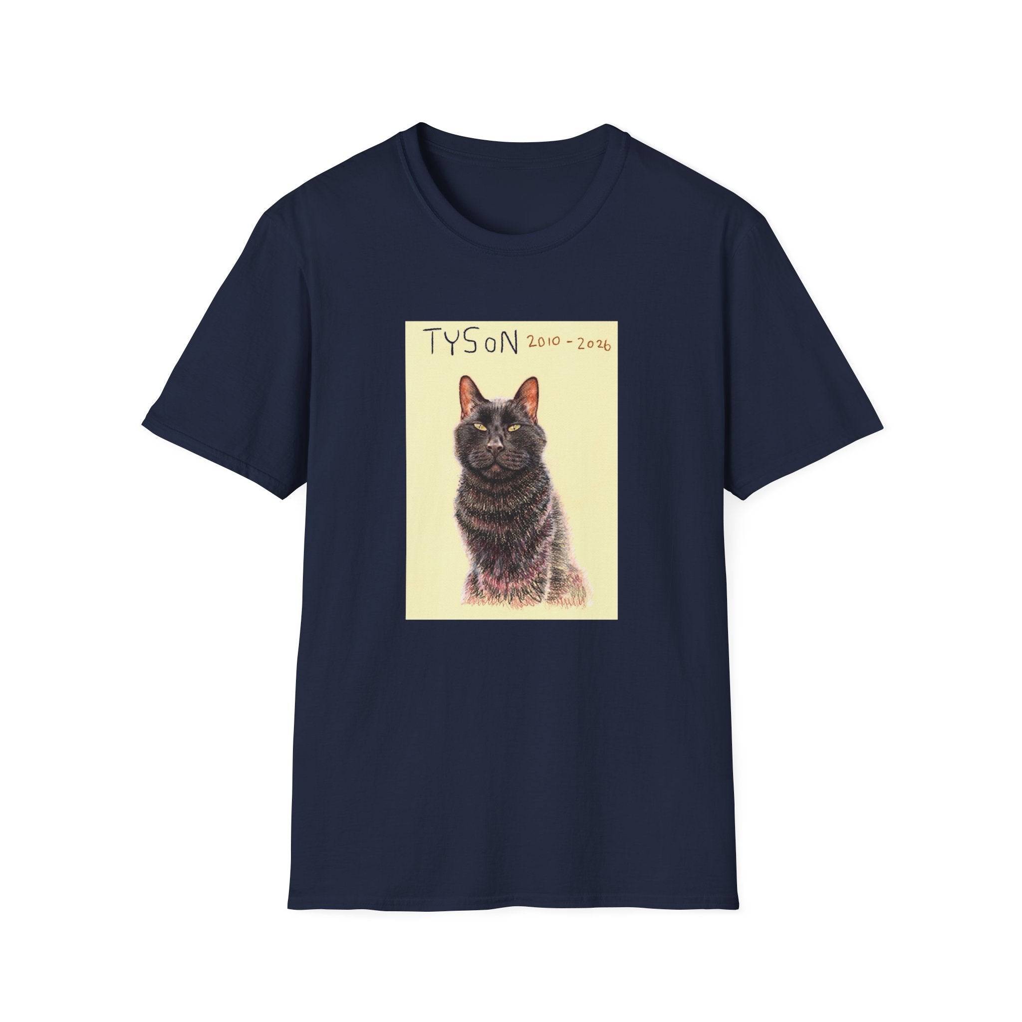 Tyson memorial cat portrait T-Shirt