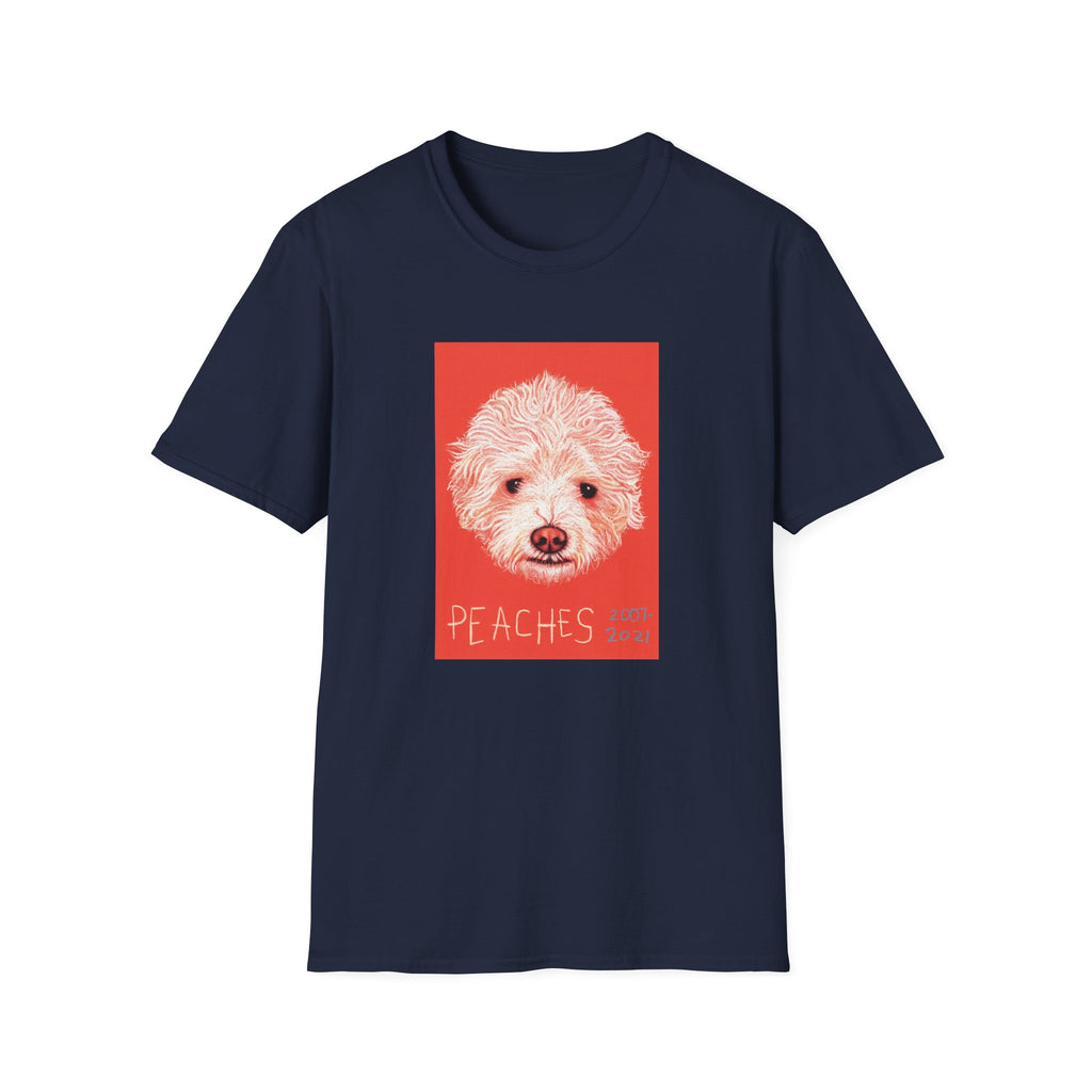 Peaches memorial dog portrait T-Shirt