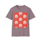 Multi-Peaches memorial dog portrait T-Shirt