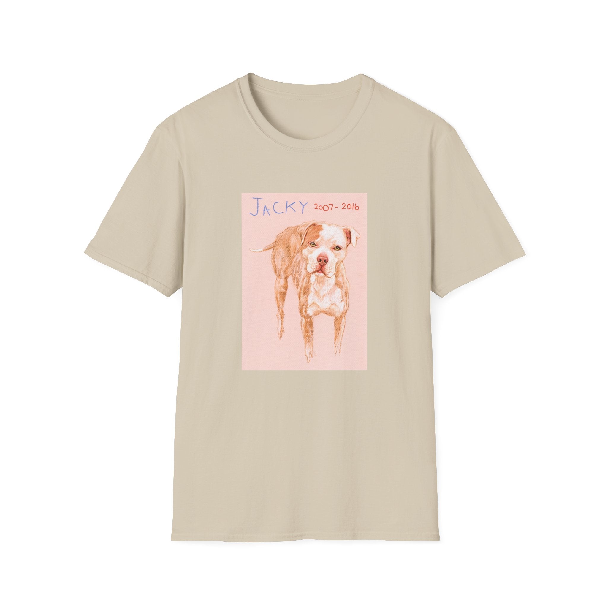 Jacky memorial dog portrait T-Shirt