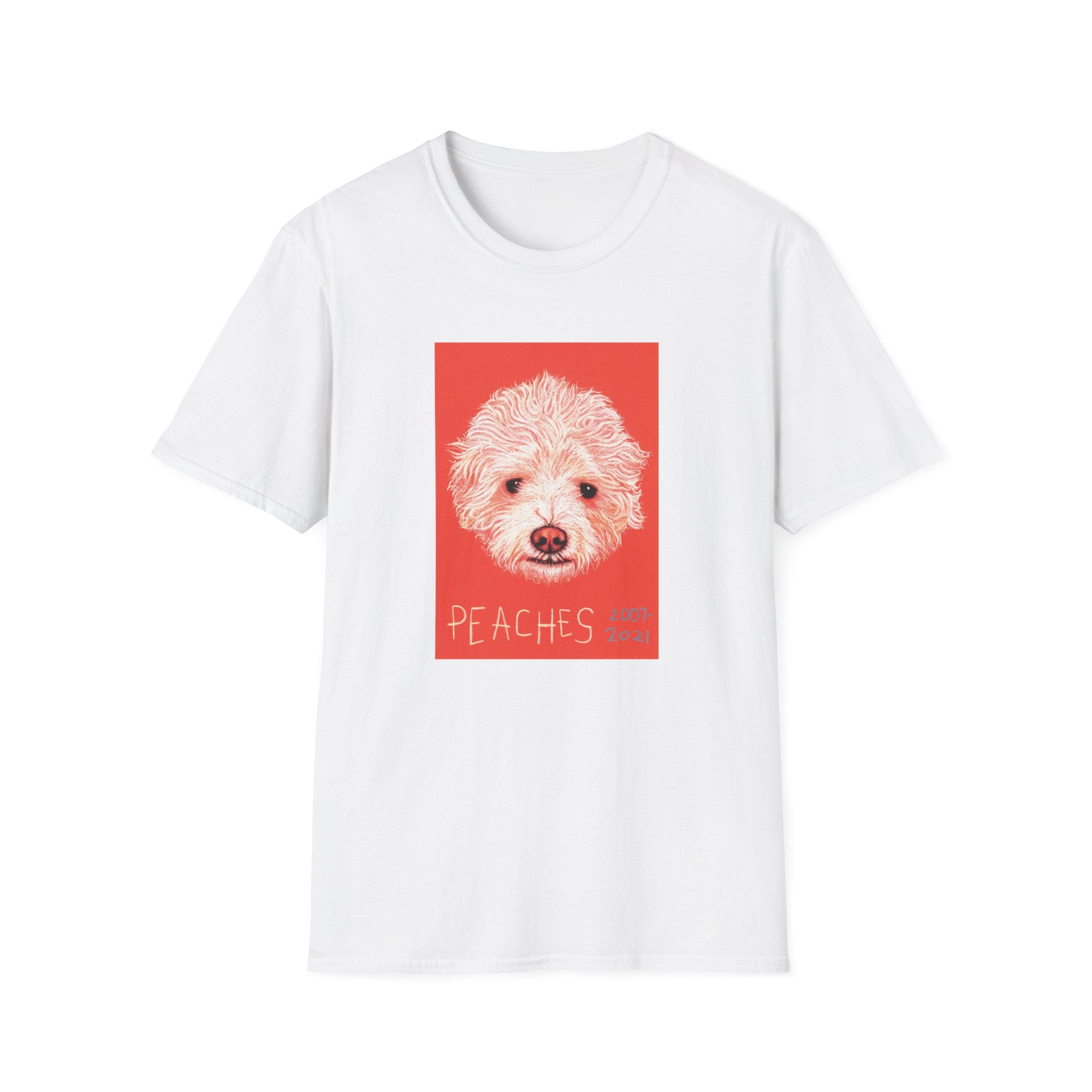 Peaches memorial dog portrait T-Shirt
