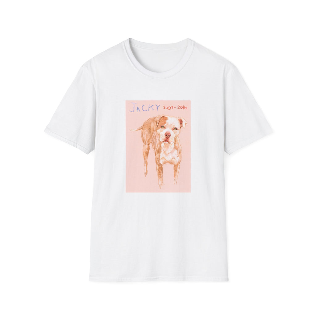 Jacky memorial dog portrait T-Shirt