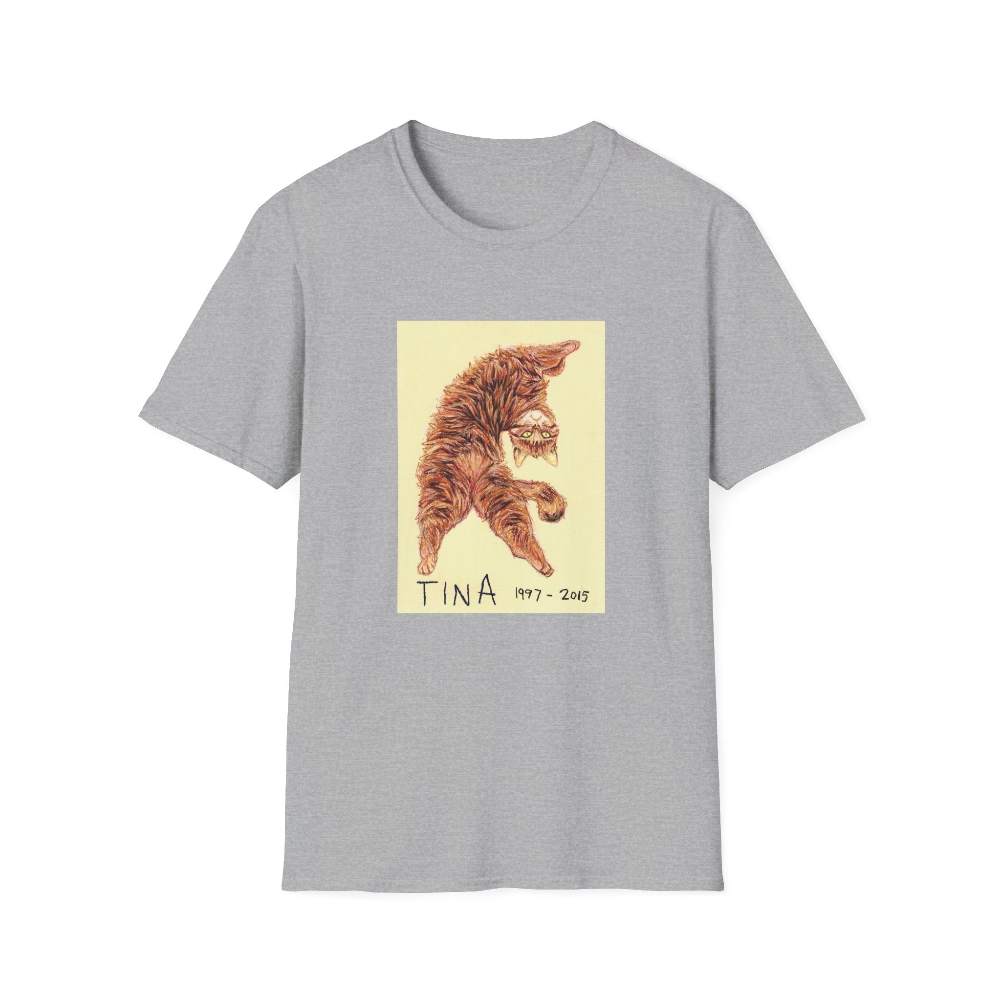 Tina memorial cat portrait T-Shirt