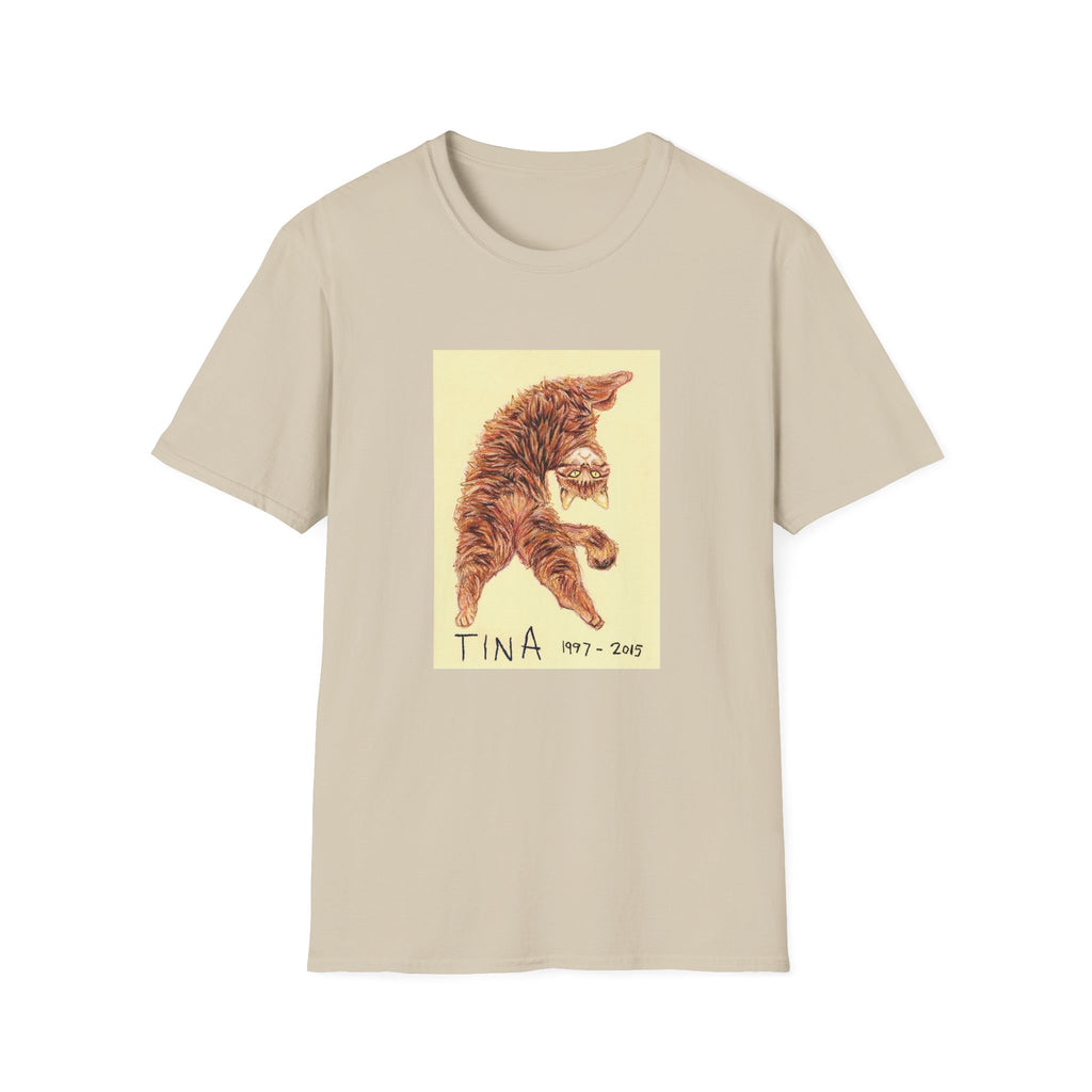 Tina memorial cat portrait T-Shirt