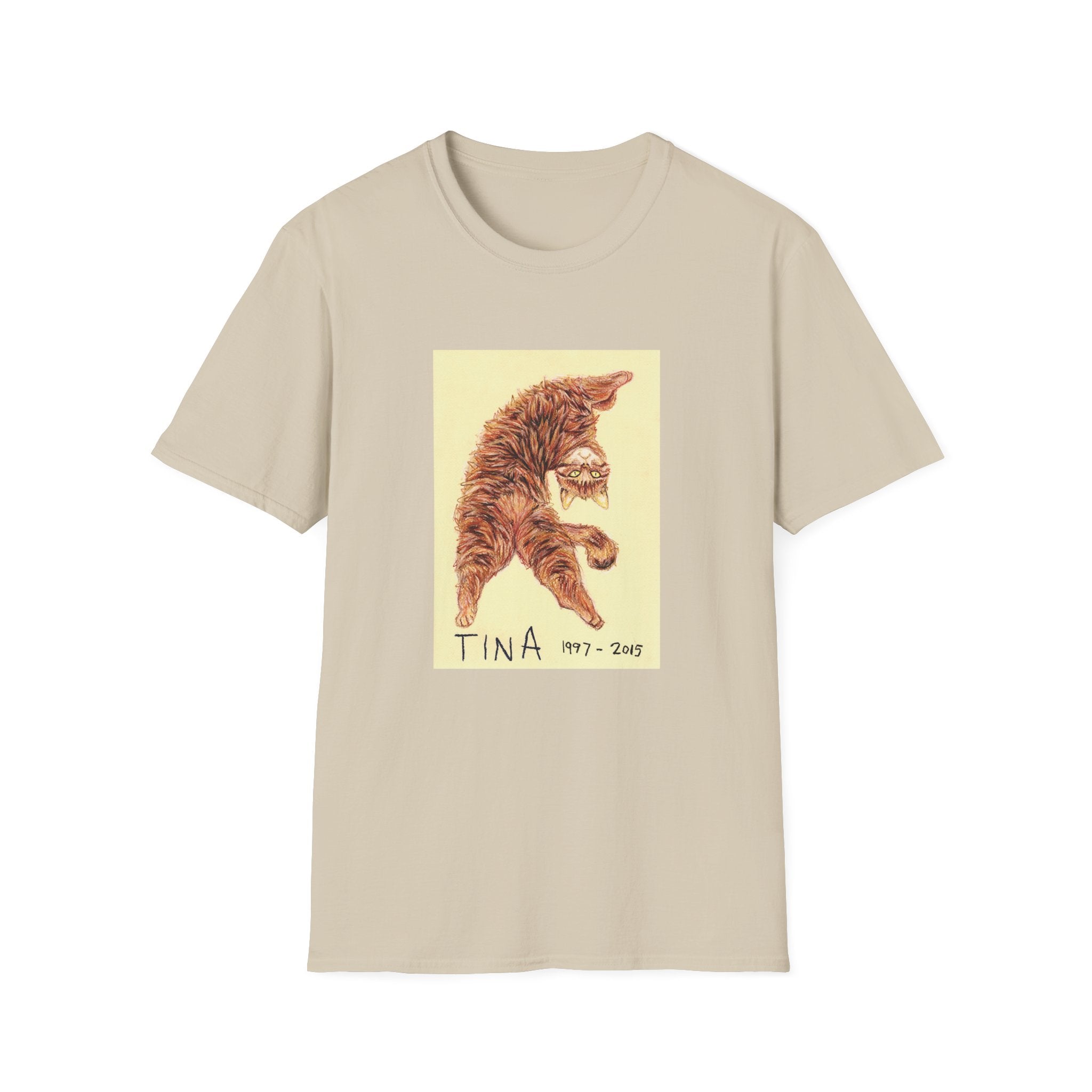 Tina memorial cat portrait T-Shirt