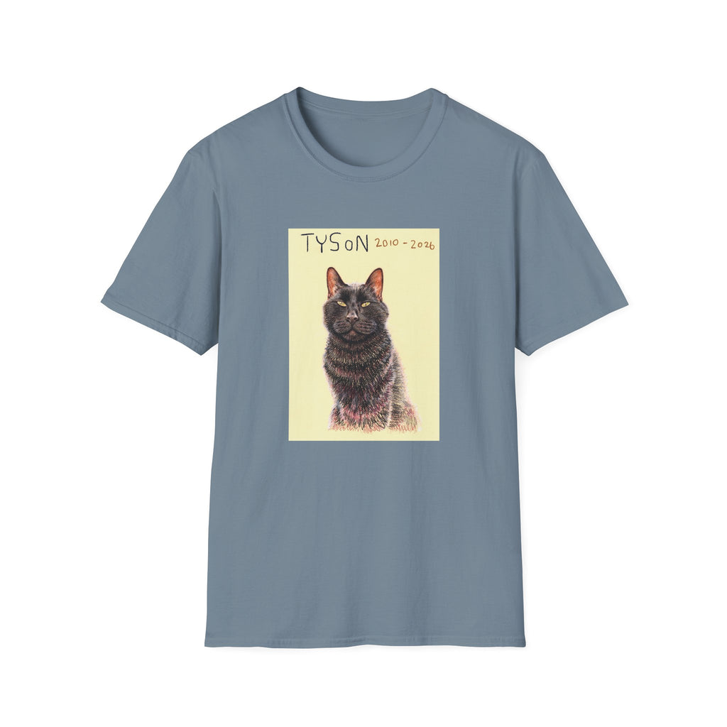 Tyson memorial cat portrait T-Shirt
