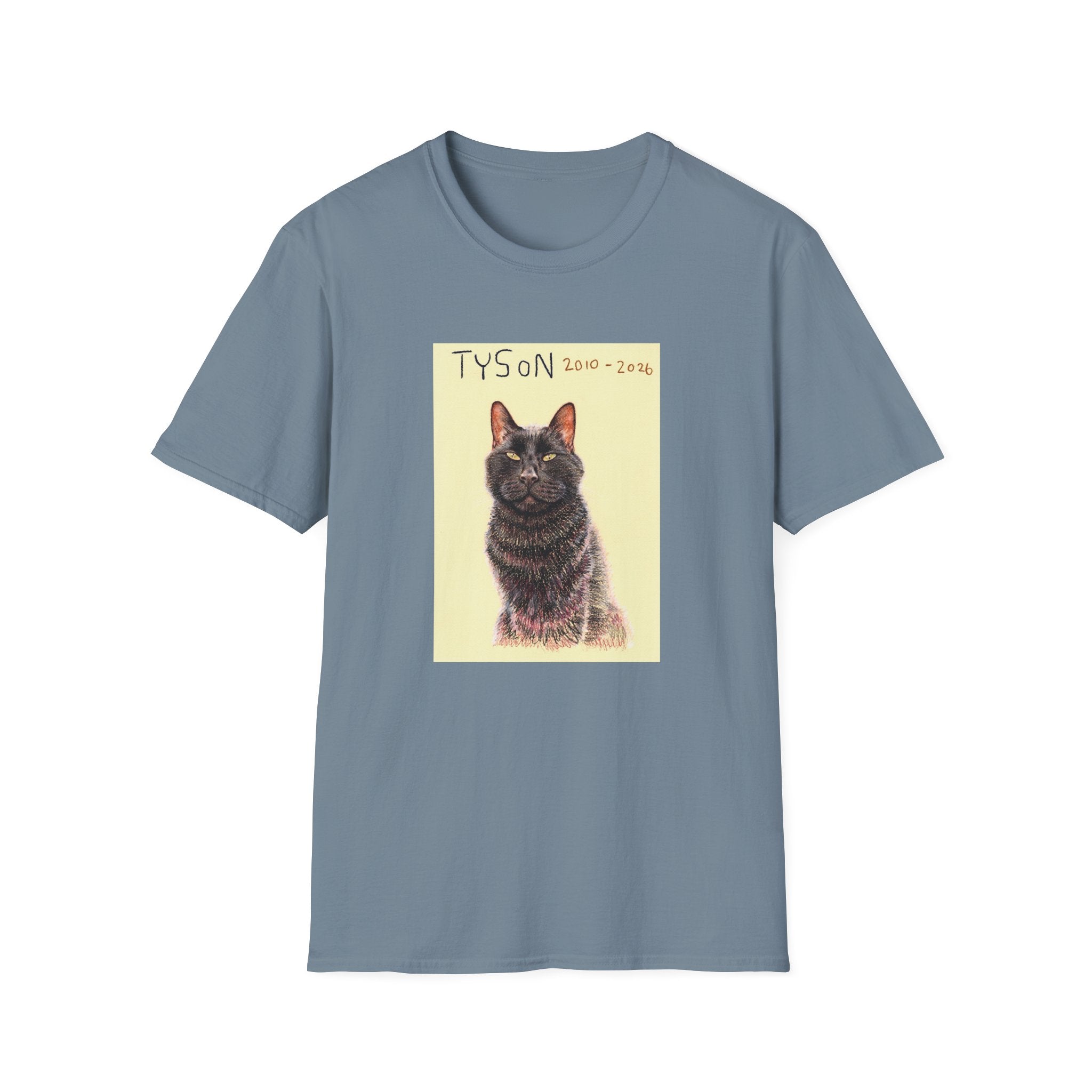 Tyson memorial cat portrait T-Shirt