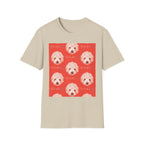Multi-Peaches memorial dog portrait T-Shirt