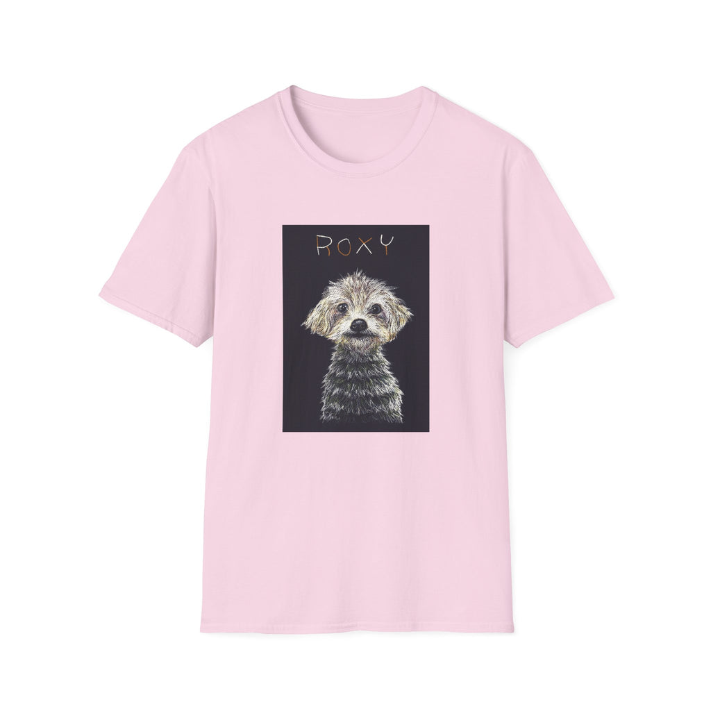 Roxy memorial dog portrait T-Shirt