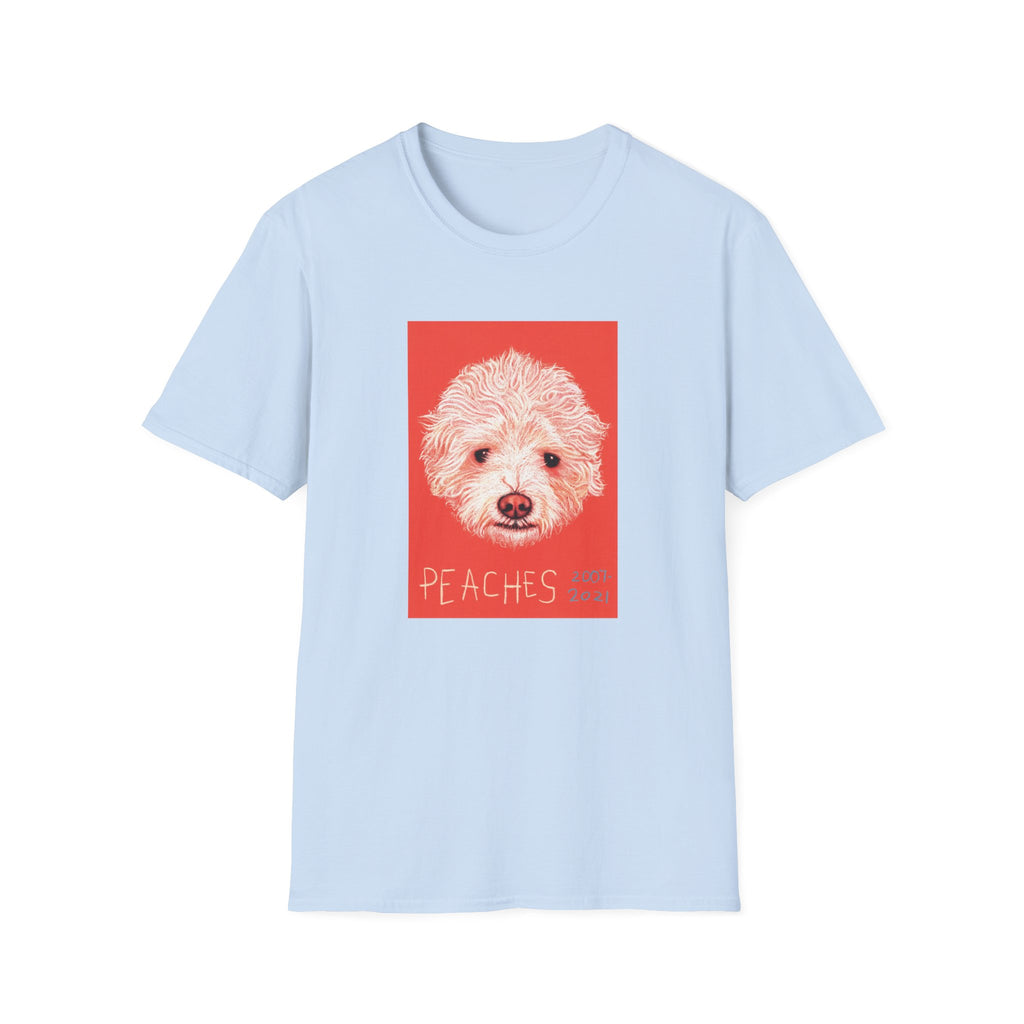 Peaches memorial dog portrait T-Shirt