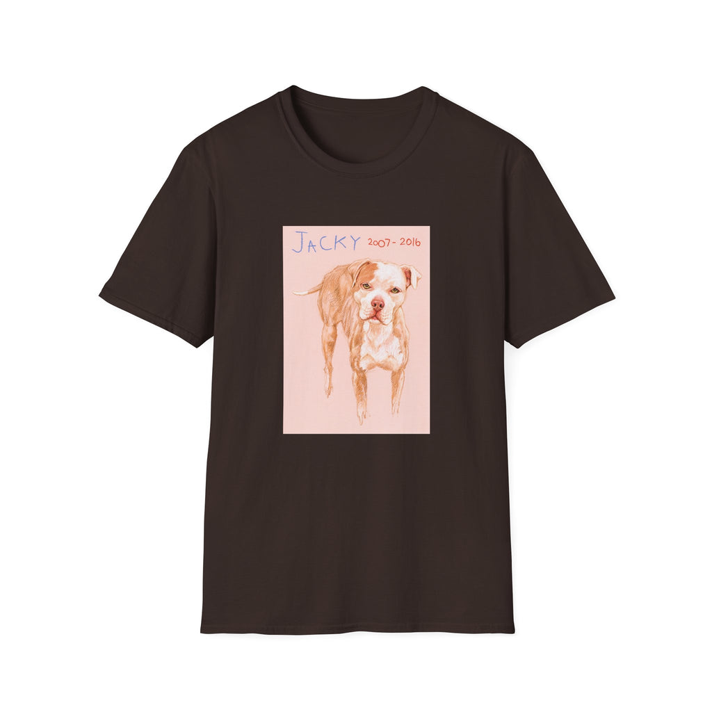 Jacky memorial dog portrait T-Shirt