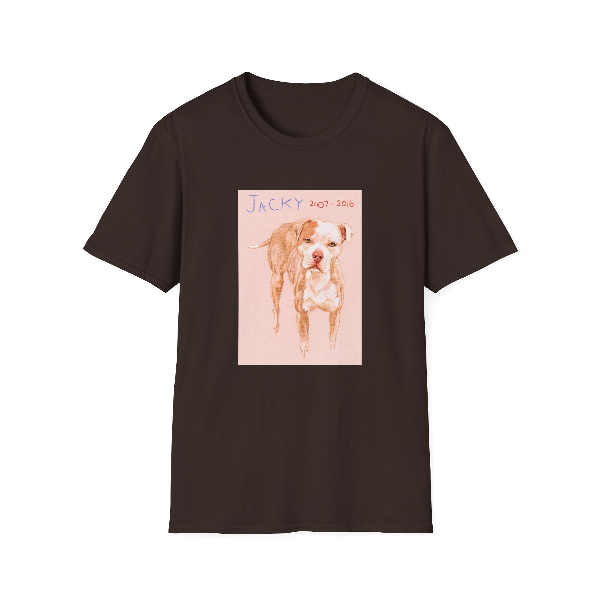Jacky memorial dog portrait T-Shirt